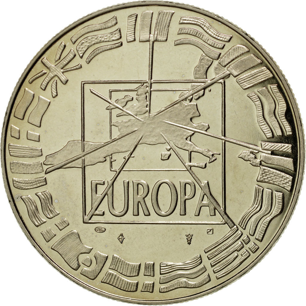 France, Medal, Europa, Passage à l'An 2000, 2000, MS(65-70), Copper-nickel