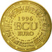 France, Medal, Ecu Euro, EUROPA, 1996, MS(65-70), Copper-Nickel Gilt