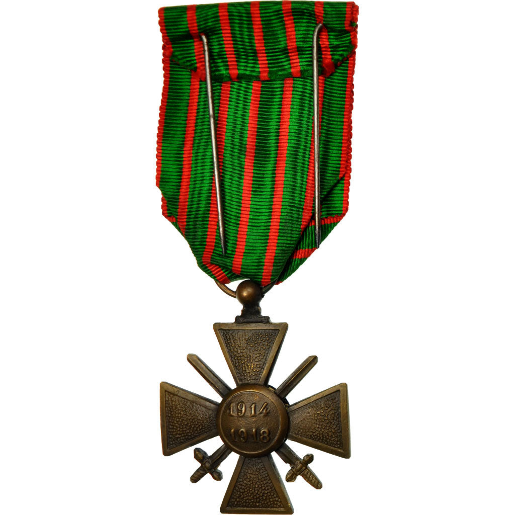 Francia, Croix de Guerre, medaglia, 1914-1918, Fuori circolazione, Bronzo, 38
