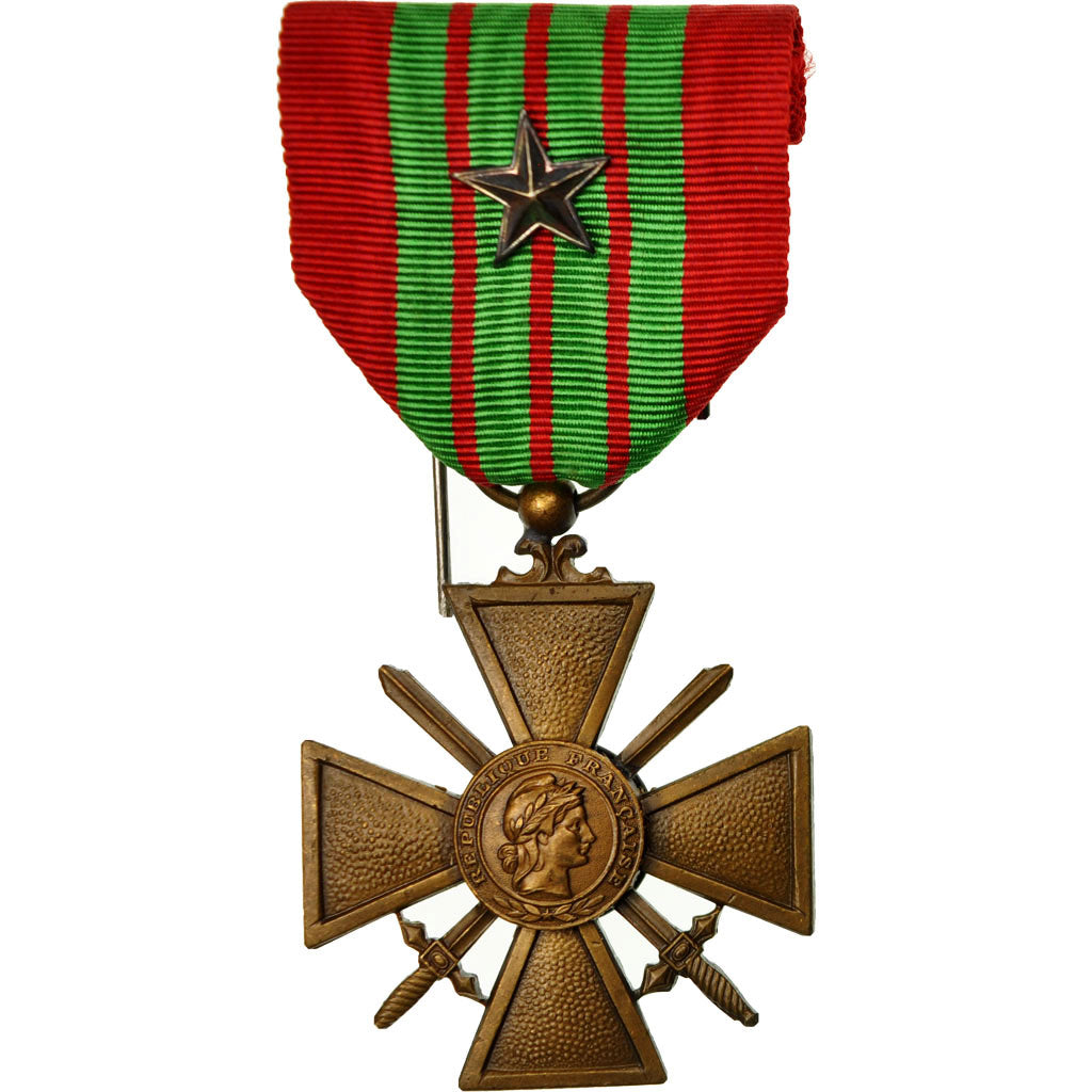 Frankrijk, Croix de Guerre, Une Etoile, Medaille, 1939, Niet gecirculeerd