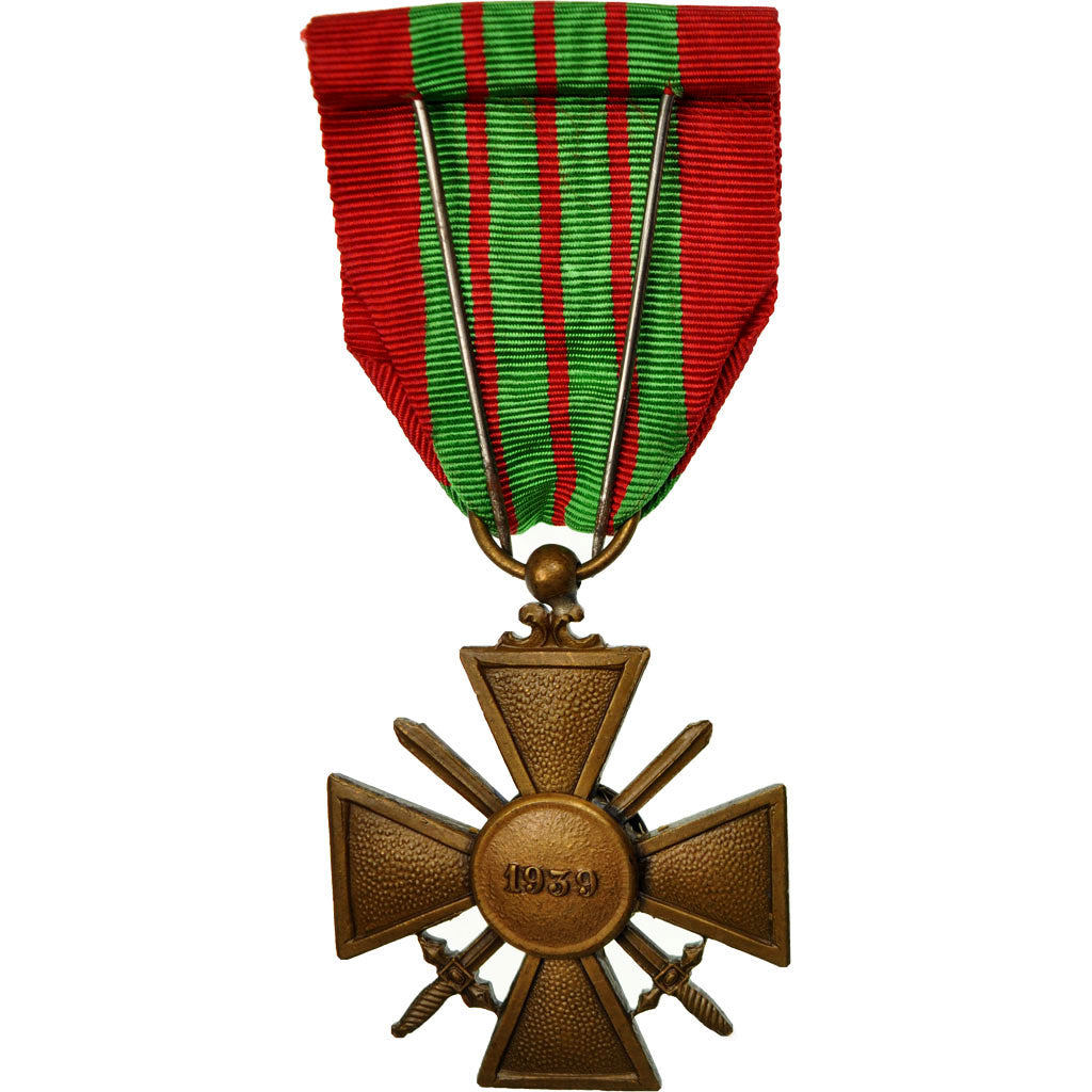 Frankrijk, Croix de Guerre, Une Etoile, Medaille, 1939, Niet gecirculeerd