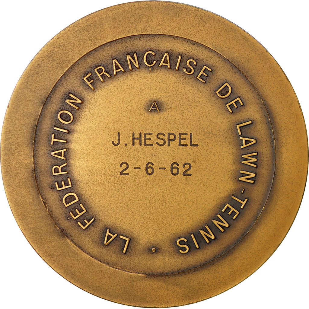 Frankreich, Medaille, Apollon, Fédération Française de Lawn-Tennis, 1962