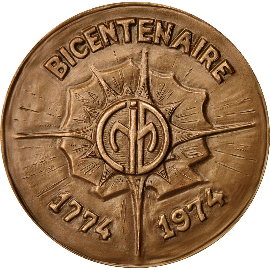 France, Medal, Caisse Départementale des Incendies, La Marne, 1975, hirolla