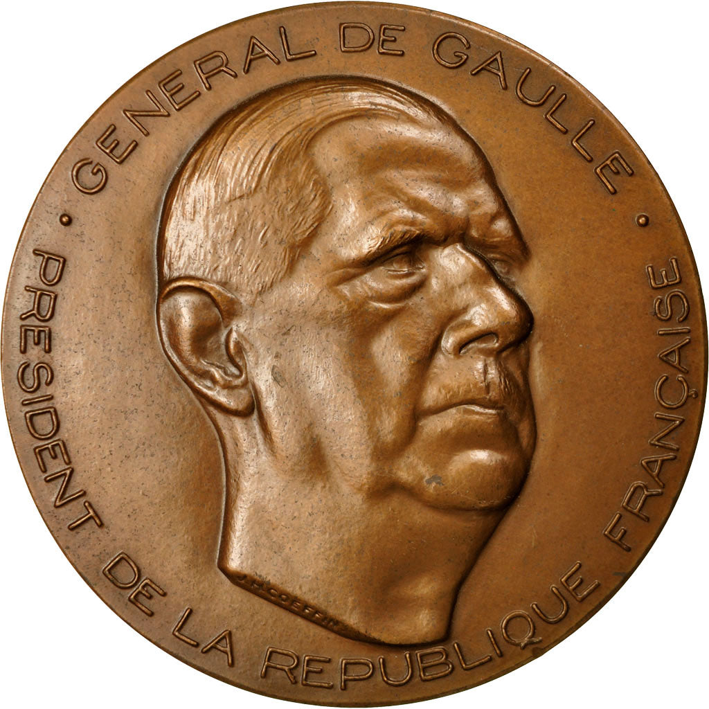 France, Médaille, Général de Gaulle, Président de la République, 1985