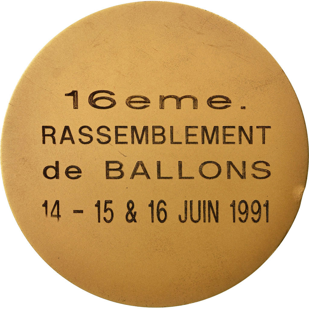 Francia, medaglia, Rassemblement de Ballons, Château de Balleroy, 1991, J.