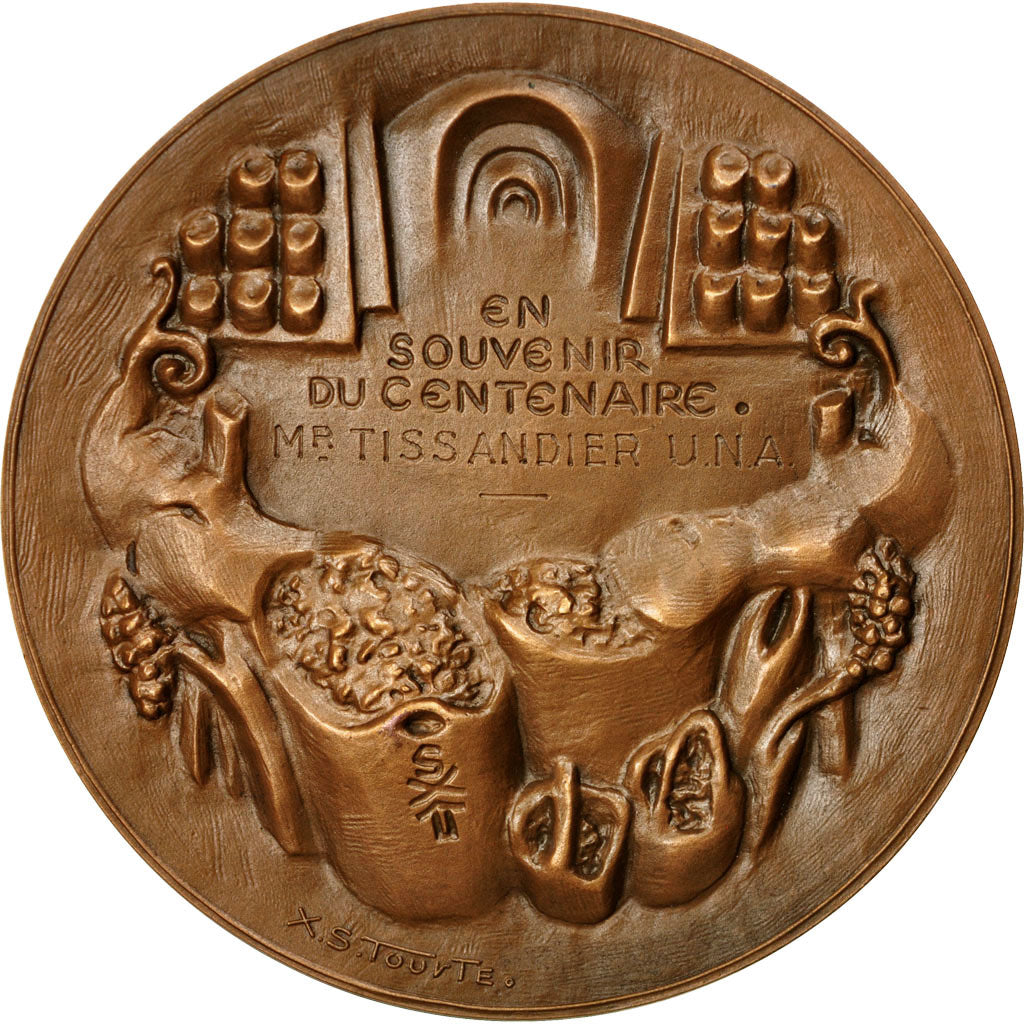 France, Médaille, Centenaire du Champagne Mercier, Epernay, 1958, Tourte, SPL