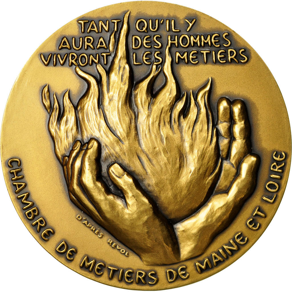France, Medal, Chambre de Métiers de Maine et Loire, Revol, MS(63), Bronze