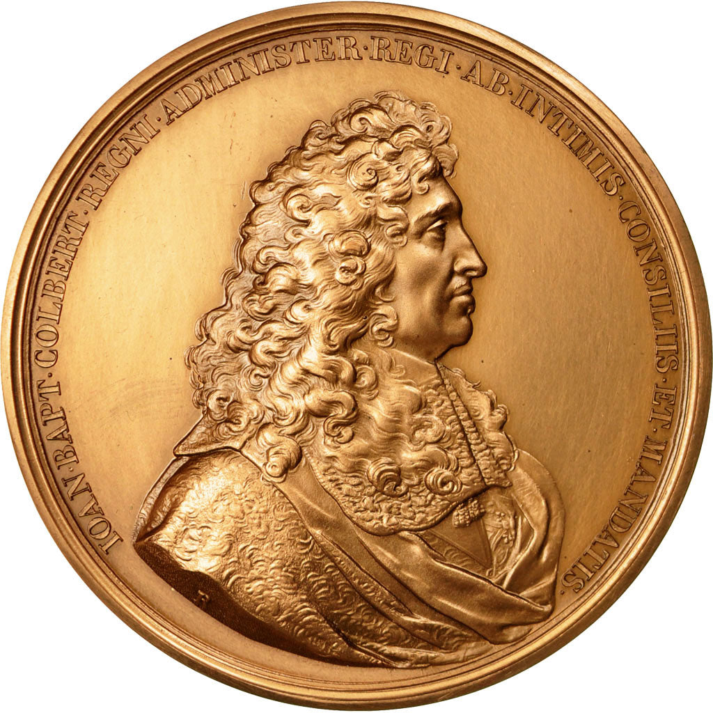 Francja, Medal, Louis XIV, Jean-Baptiste Colbert, 1975, Rottiers, Ponowne bicie