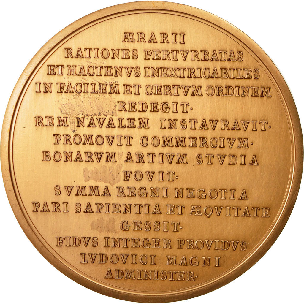 Francja, Medal, Louis XIV, Jean-Baptiste Colbert, 1975, Rottiers, Ponowne bicie