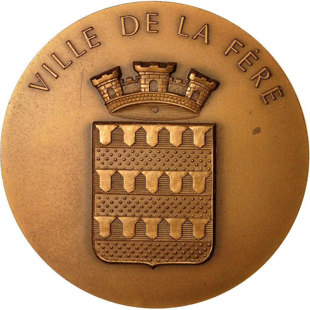 France, Médaille, Ville de La Fère, Aisne, 1985, SPL, Bronze