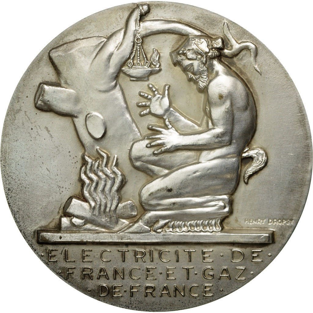 France, Médaille, Électricité de France et gaz de France, Dropsy, FDC