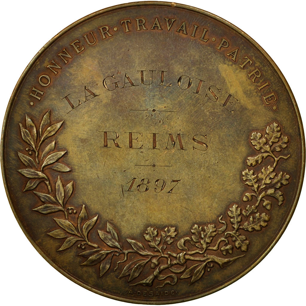 Frankrijk, Medaille, Le Petit Journal, La Gauloise, Reims, 1897, Desaide, PR