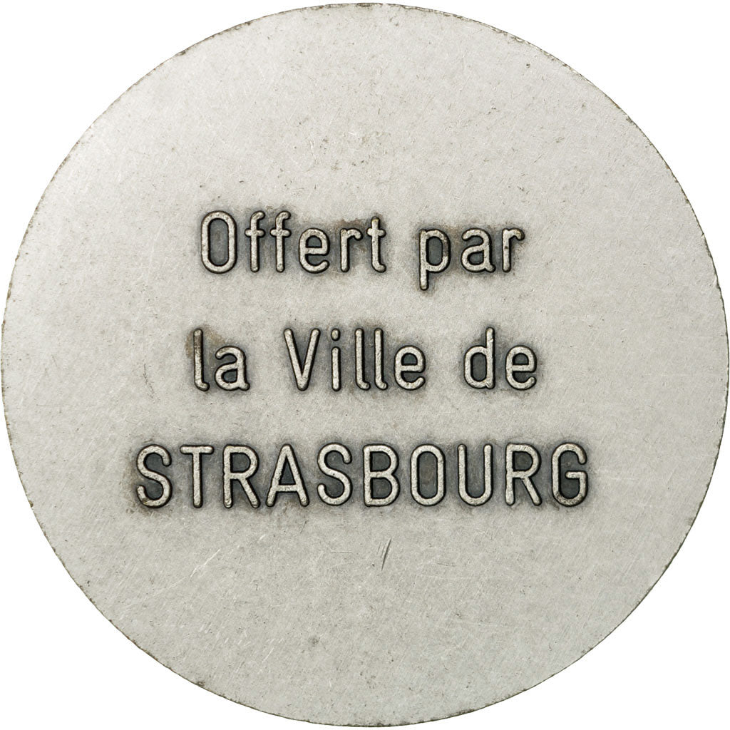 France, Medal, Ville de Strasbourg, MS(60-62), Silvered bronze