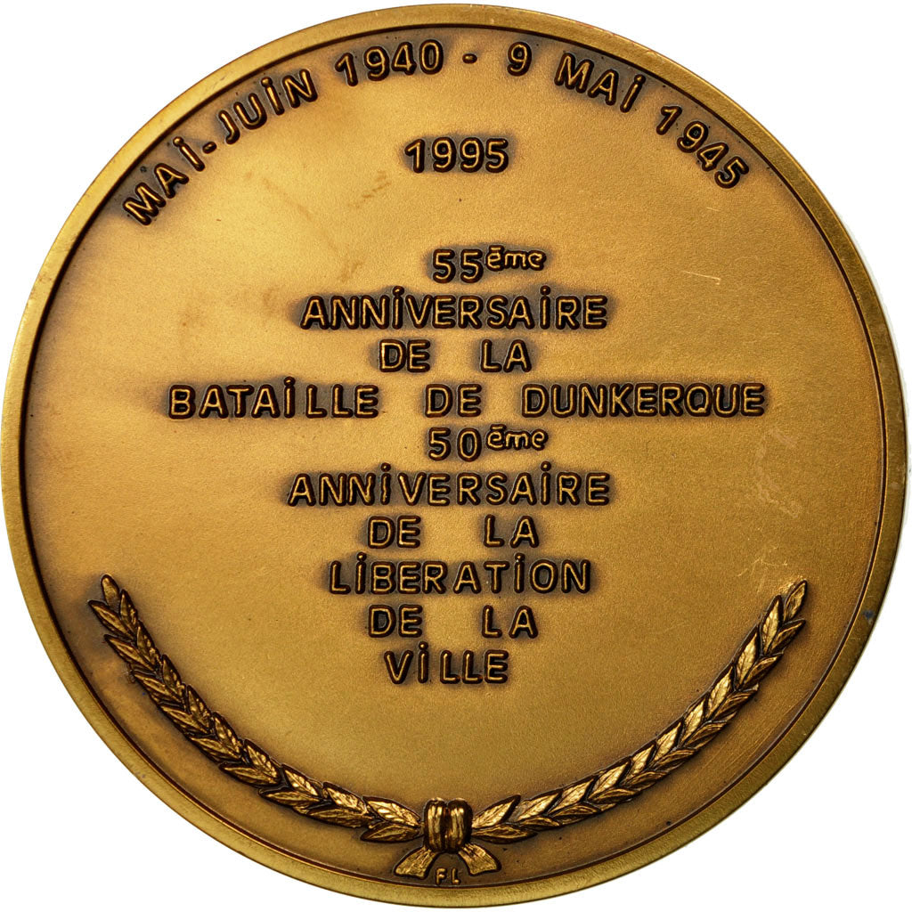France, Medal, 55ème Anniversaire de la Bataille de Dunkerque, Libération
