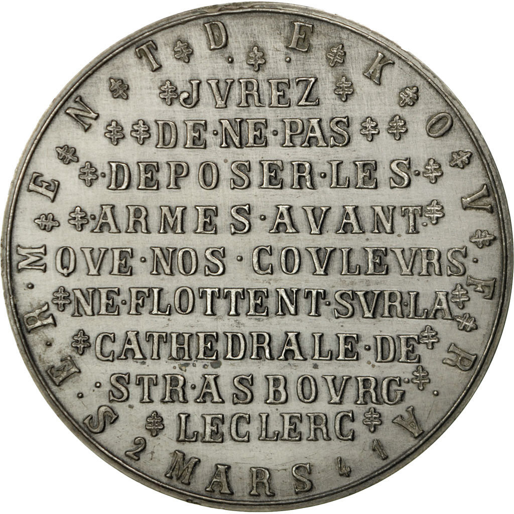 France, Medal, Serment de Koufra, Colonne Leclerc, Temara, Maroc, 1975, De