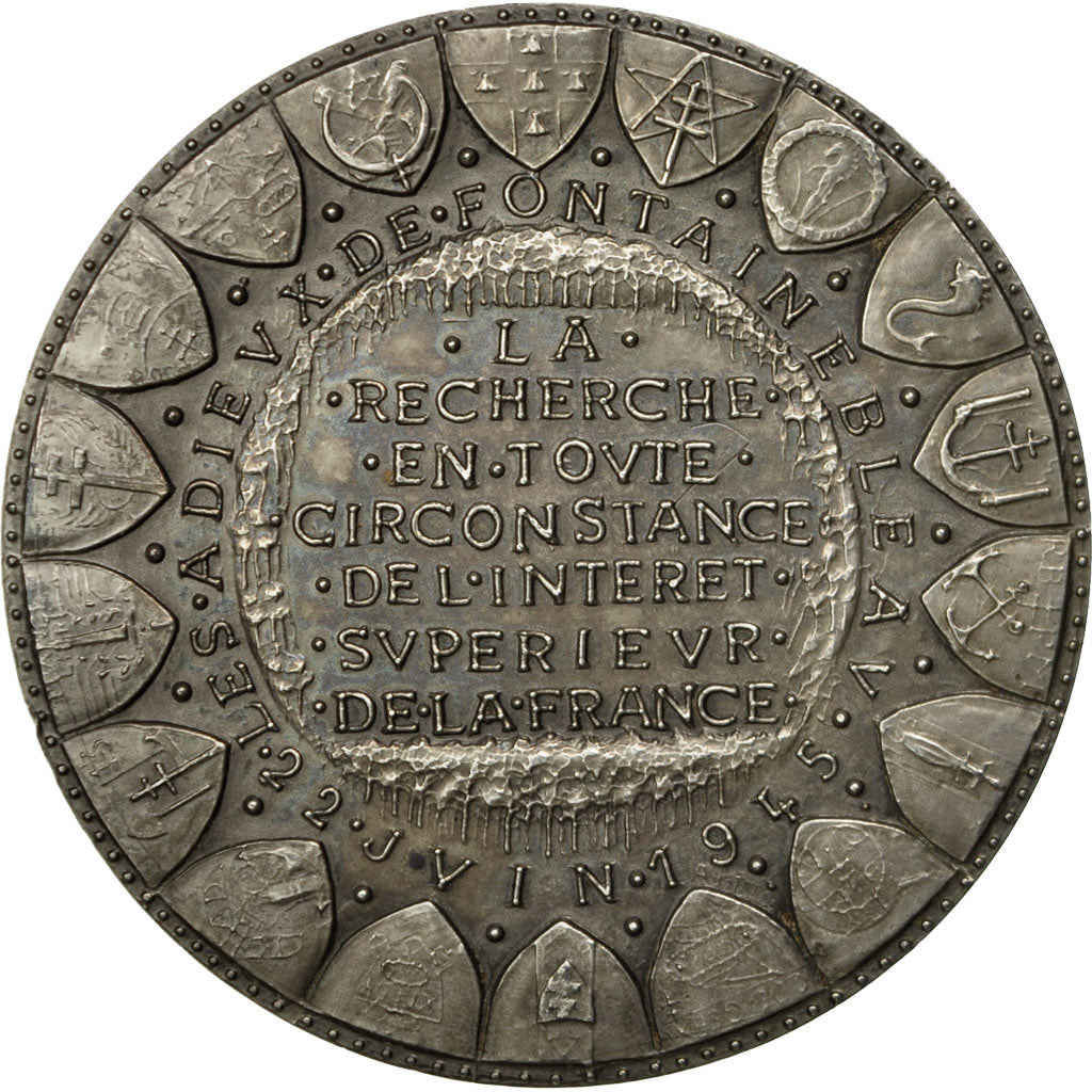 Francia, medalla, Serment de Koufra, Les Adieux de Fontainebleau, 1975, De