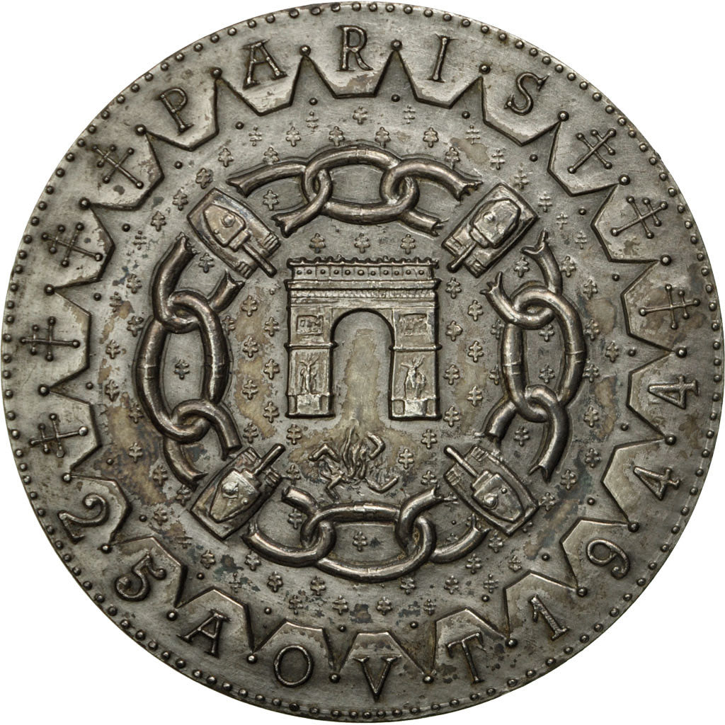 France, Medal, Serment de Koufra, Libération de Paris, 1975, De Jaeger