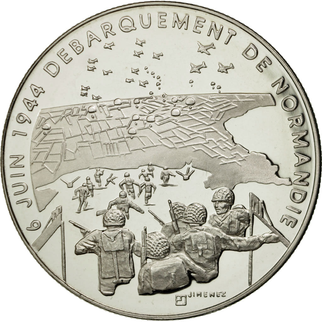 France, Medal, 1939-1945, Débarquement de Normandie, Jimenez, MS(65-70)