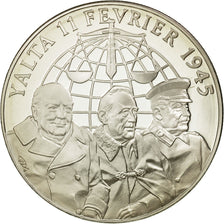 Francia, medaglia, Les Accord de Yalta, 11 Février 1945, FDC, Rame-nichel