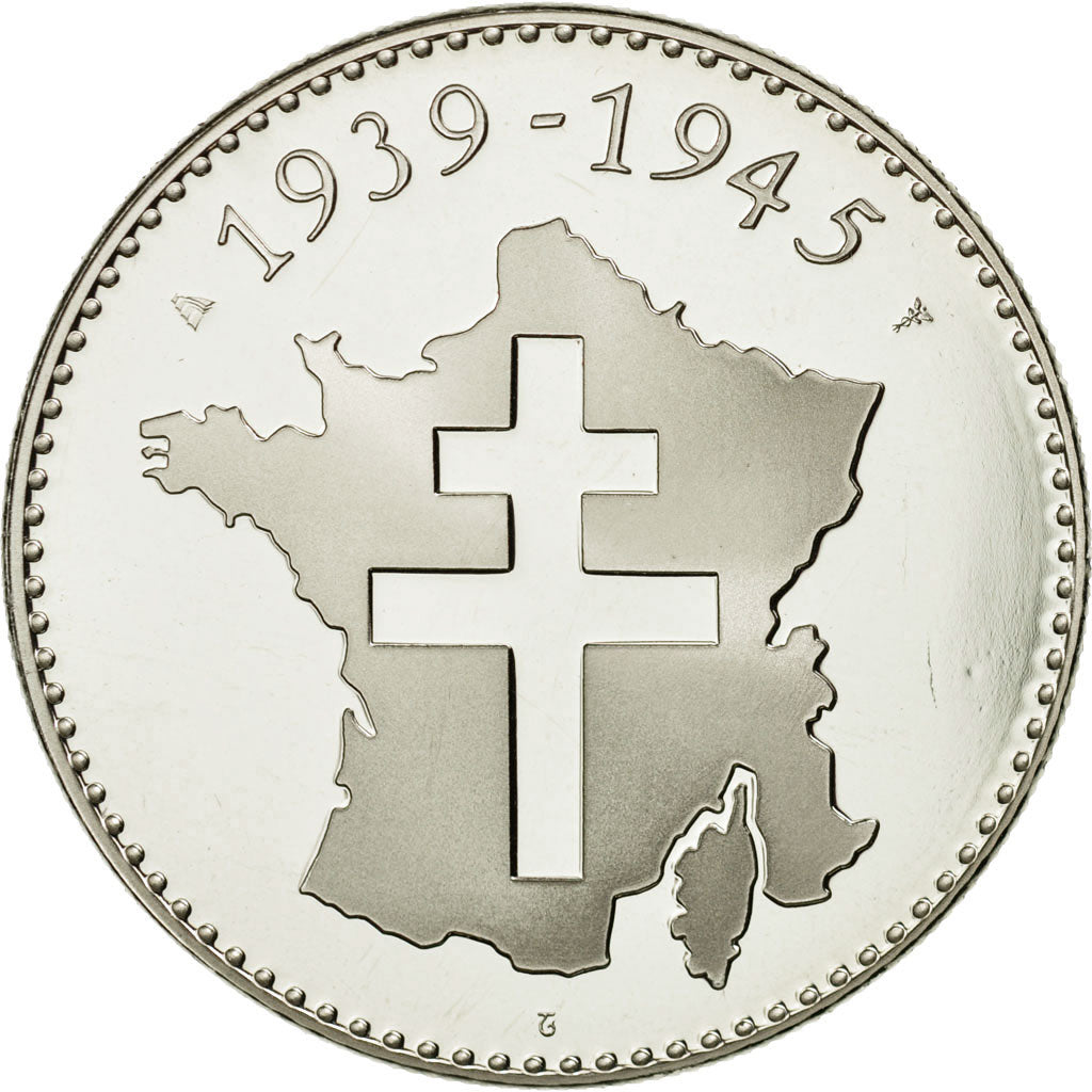 Francia, medaglia, Les Accord de Yalta, 11 Février 1945, FDC, Rame-nichel