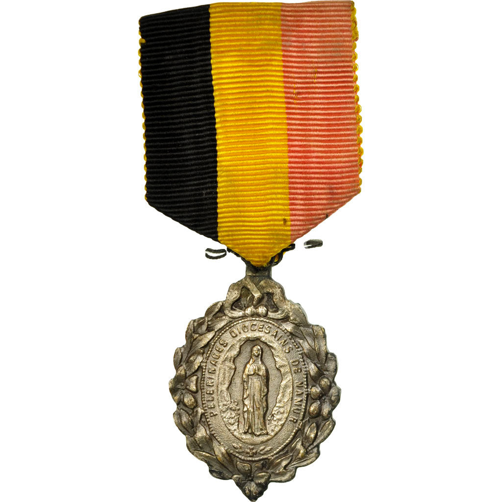 Belgium, Pèlerinages Diocésains de Namur, Medal, Very Good Quality, Silvered