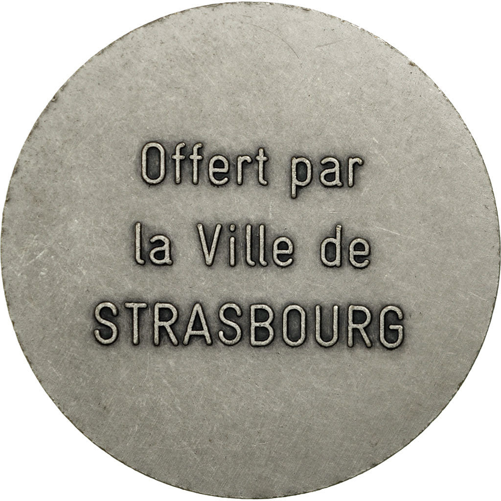France, Médaille, Ville de Strasbourg, SUP, Silvered bronze