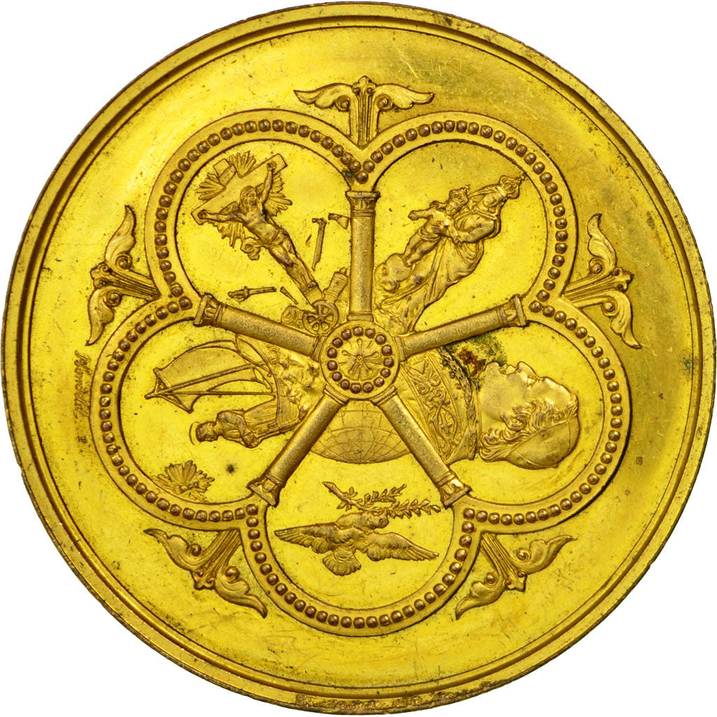 Vatican, Medal, Pie IX, Concile Oecuménique, 1869, AU(55-58), Gilt Bronze