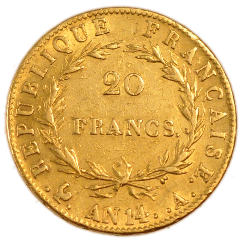 Francia, Napoléon I, 20 Francs, 1806, Paris, BB, Oro, Gadoury:1022