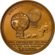 France, Medal, Louis XVI, Les Premiers Vols de Ballons Habités, Restrike