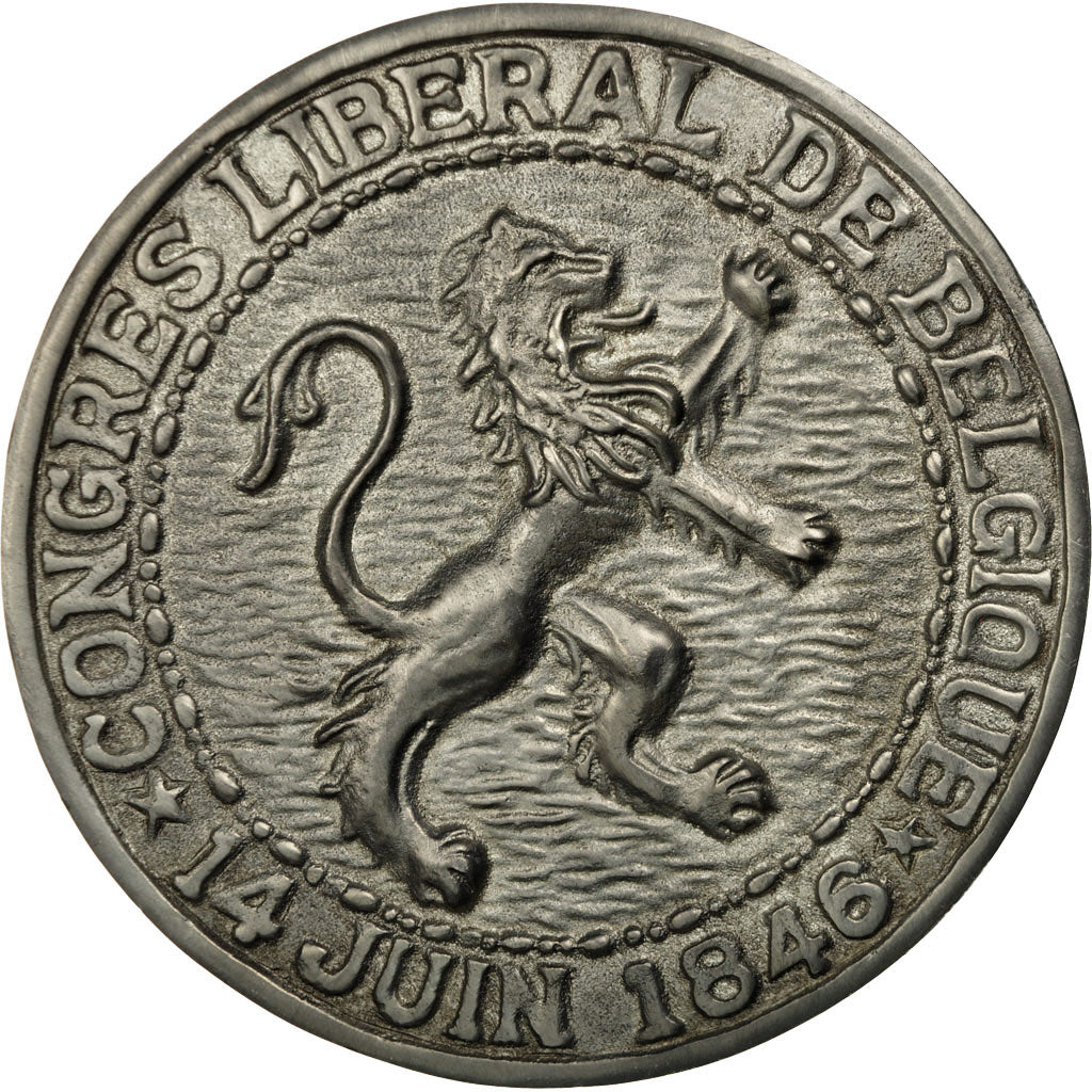 Belgium, Medal, Léopold Ier, Congrès Libéral de Belgique, Bruxelles, MS(63)