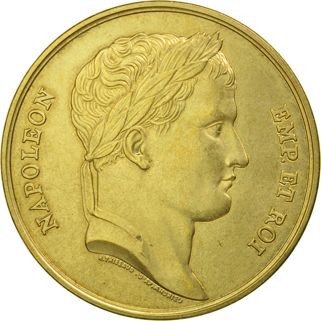 France, Médaille, Le sacre de Napoléon Ier par Pie VII, Thiébaud, Refrappe