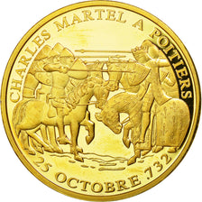 France, Médaille, Histoire de France, Charles Martel à Poitiers, SPL, Copper