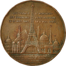 Francia, medaglia, Souvenir de mon Ascension à la Tour Eiffel, 1889, Trotin