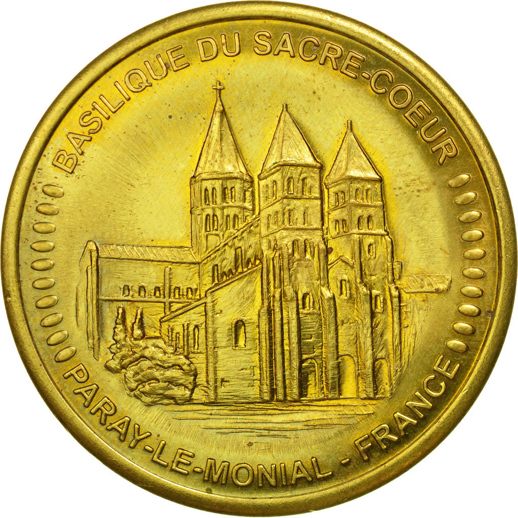 France, Medal, Basilique du Sacré-Coeur, Paray-le-Monial, MS(63), Copper-Nickel