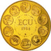 Frankrijk, Medaille, Ecu Europa, Europe Assise, 1984, Rodier, FDC, Gilt Bronze