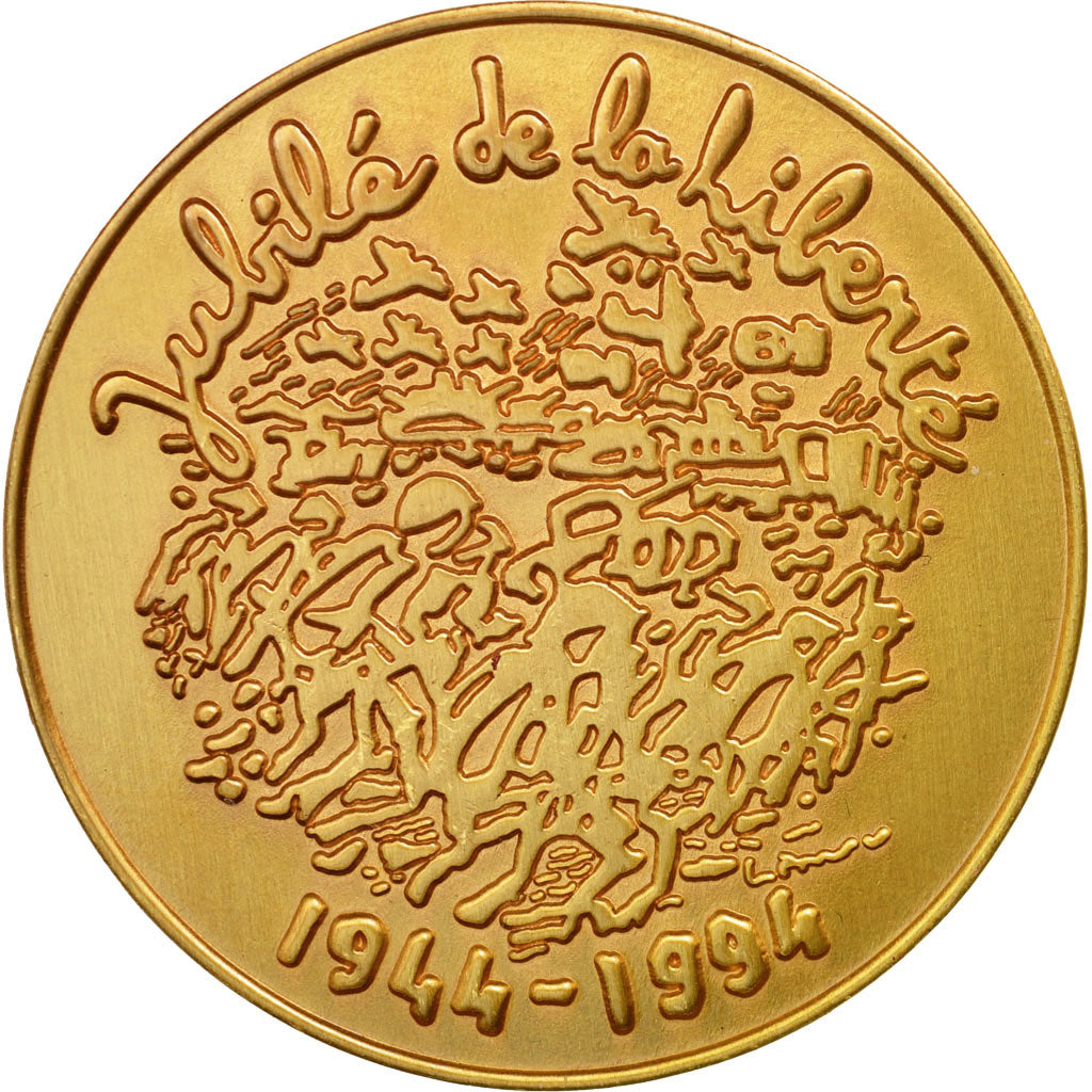 France, Medal, Comité du Débarquement de Normandie, 1994, MS(65-70)