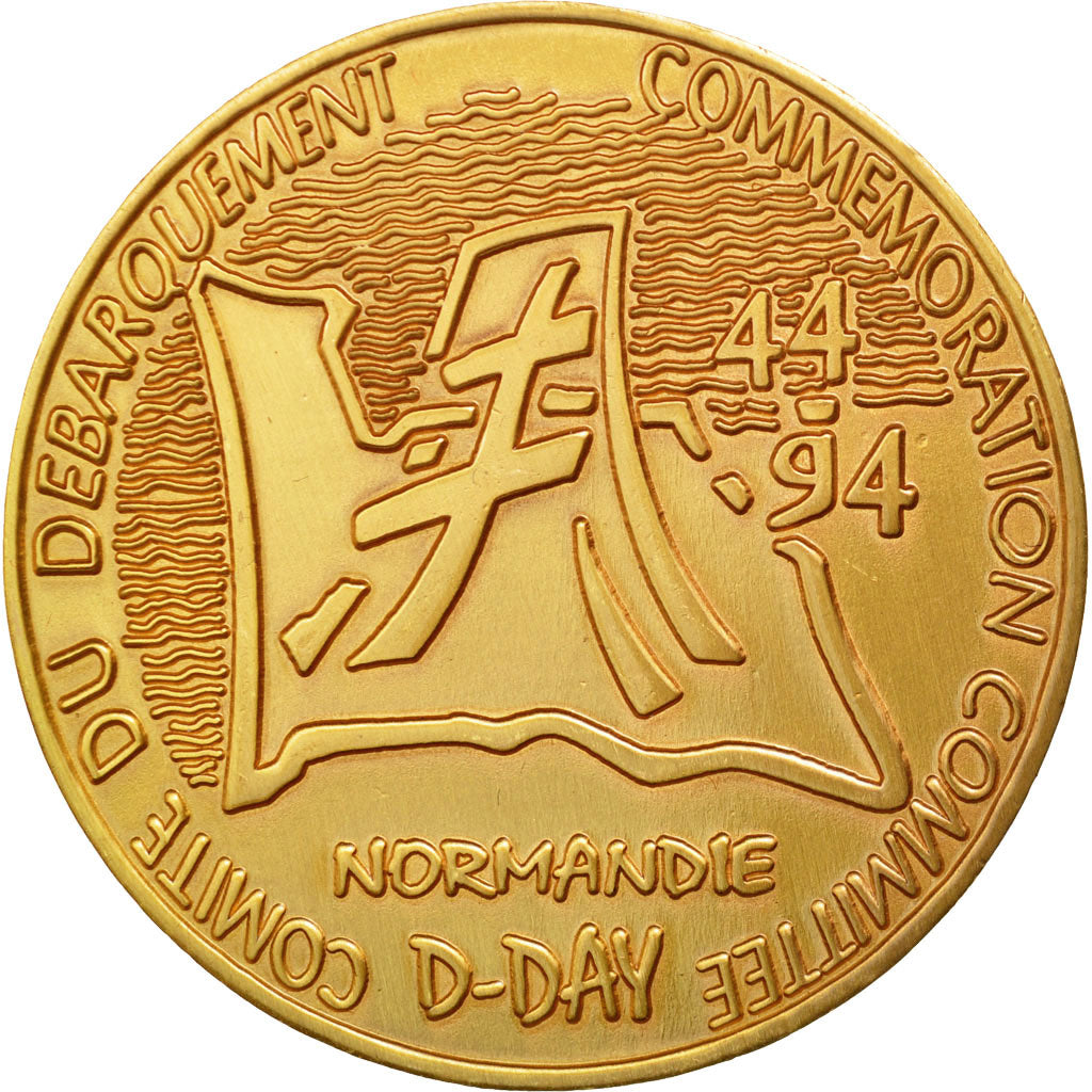 France, Medal, Comité du Débarquement de Normandie, 1994, MS(65-70)