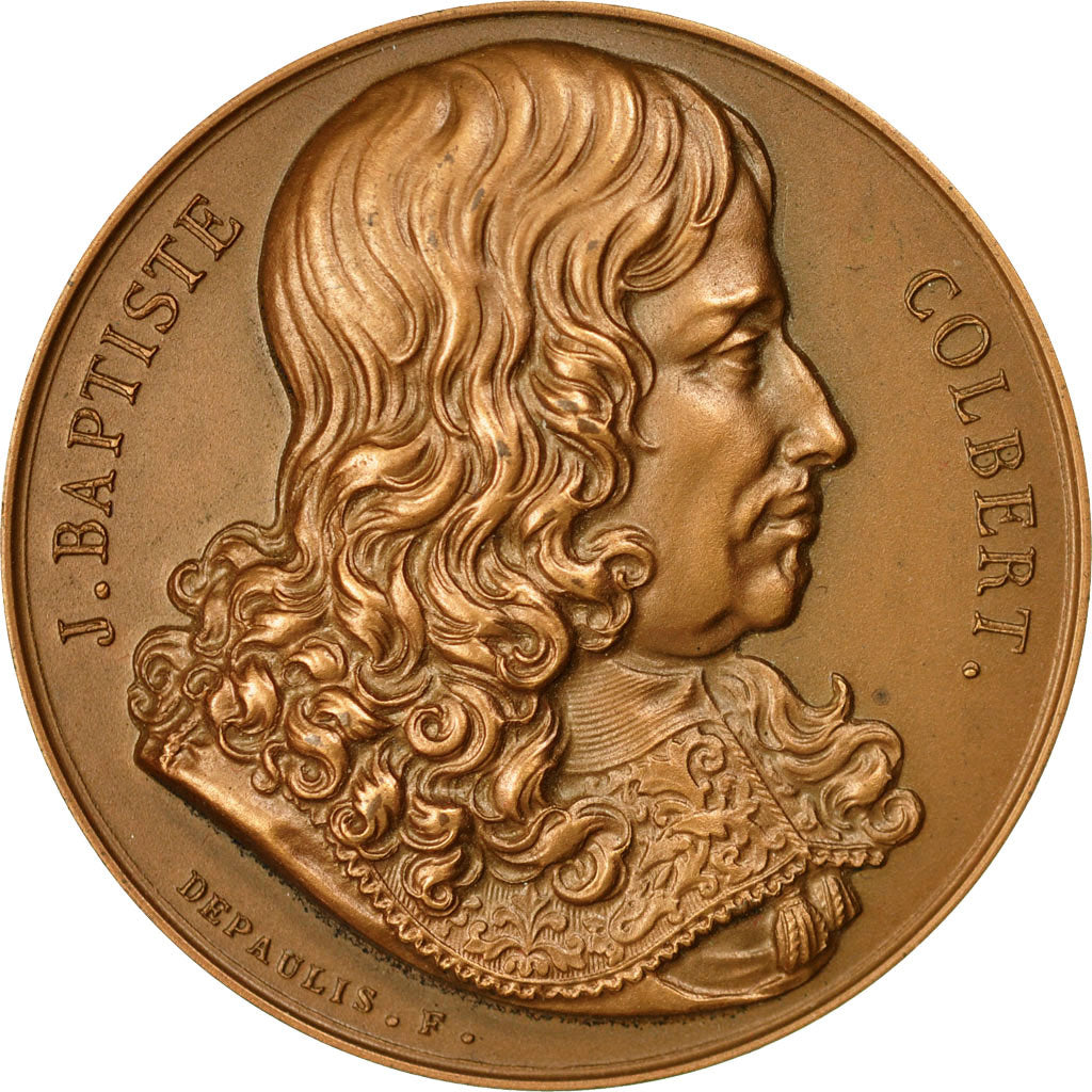 Francja, Medal, Colbert, Chambre de Commerce de Reims, 1969, Depaulis, MS(64)