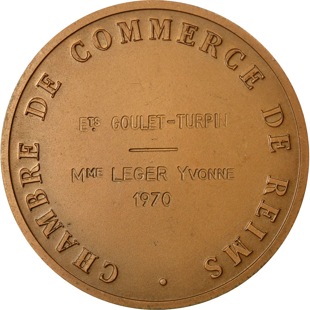 Francja, Medal, Colbert, Chambre de Commerce de Reims, 1969, Depaulis, MS(64)