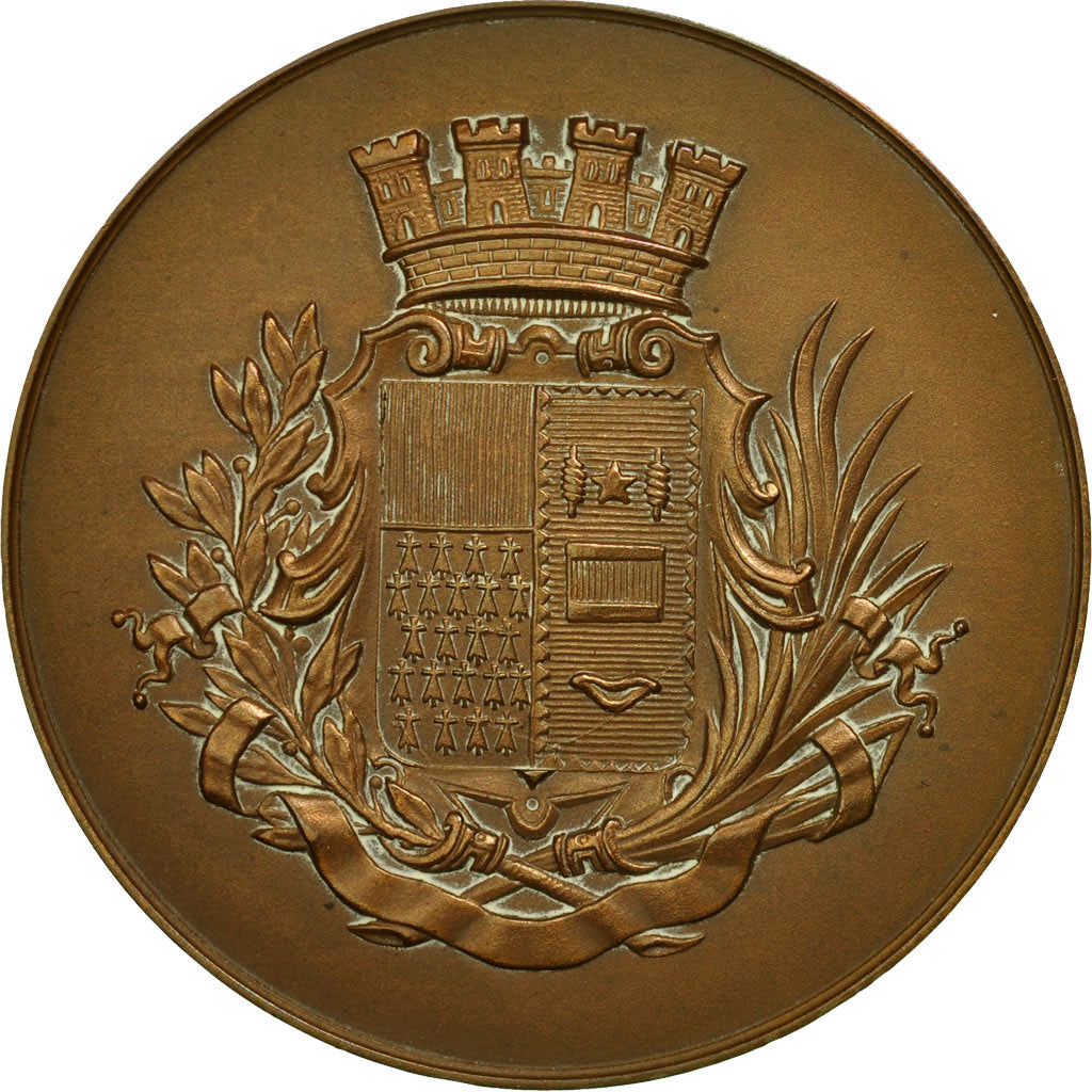 France, Medal, Ville de Roubaix, 1954, MS(60-62), Bronze