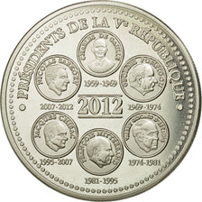 France, Medal, Présidents de la Vème République, Elysée, 2012, MS(65-70)