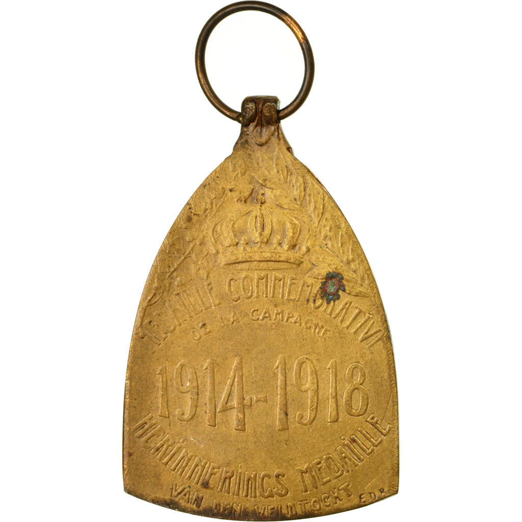 Belgium, Médaille Commémorative de la Grande Guerre, Medal, 1914-1918, Very