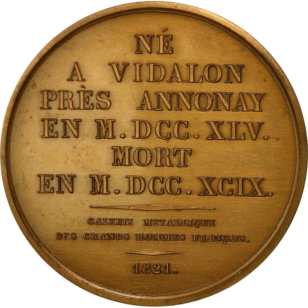 France, Medal, Etienne Montgolfier, 1973, Caqué, MS(63), Bronze