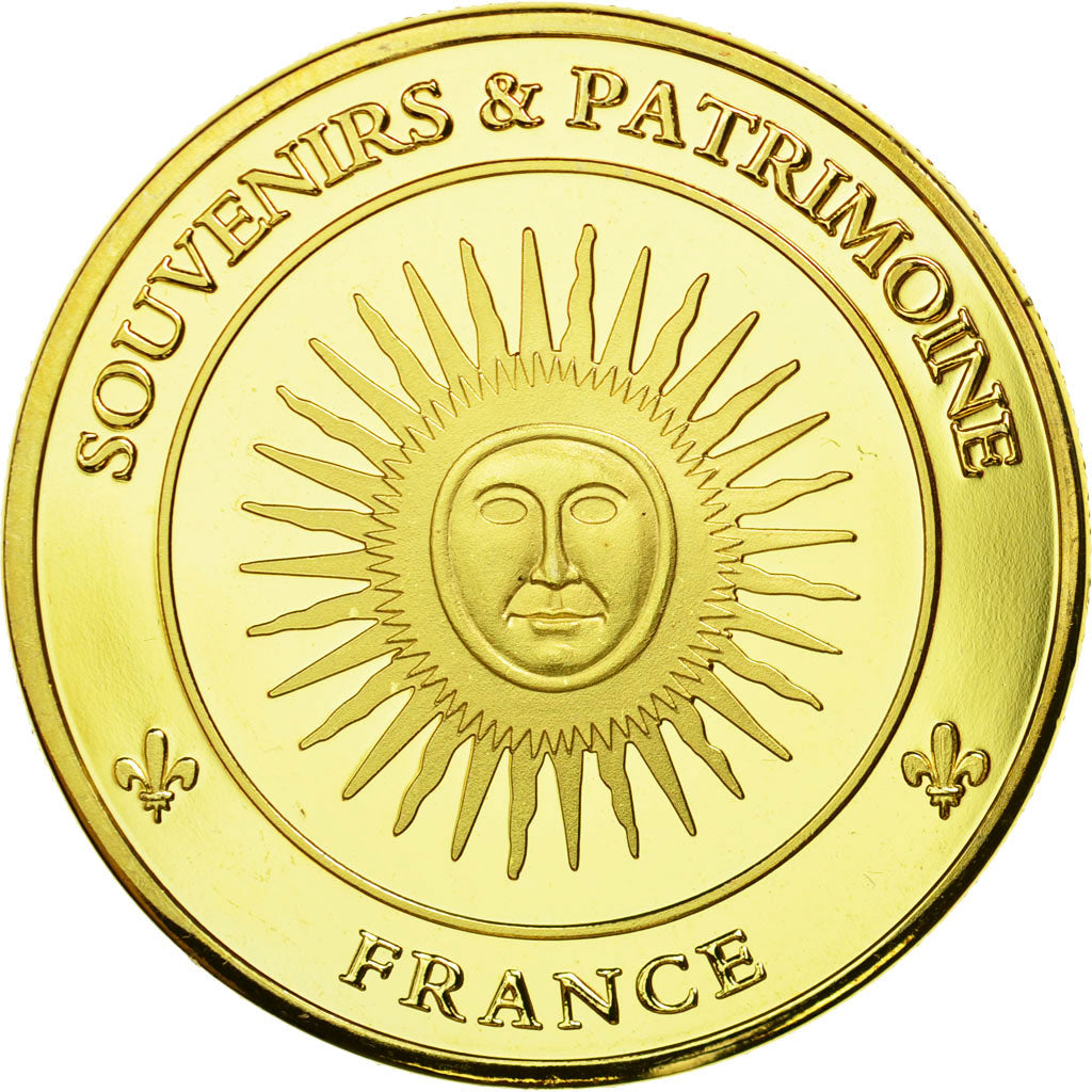 Francia, medalla, Le Château de Versailles, FDC, Cobre - níquel dorado