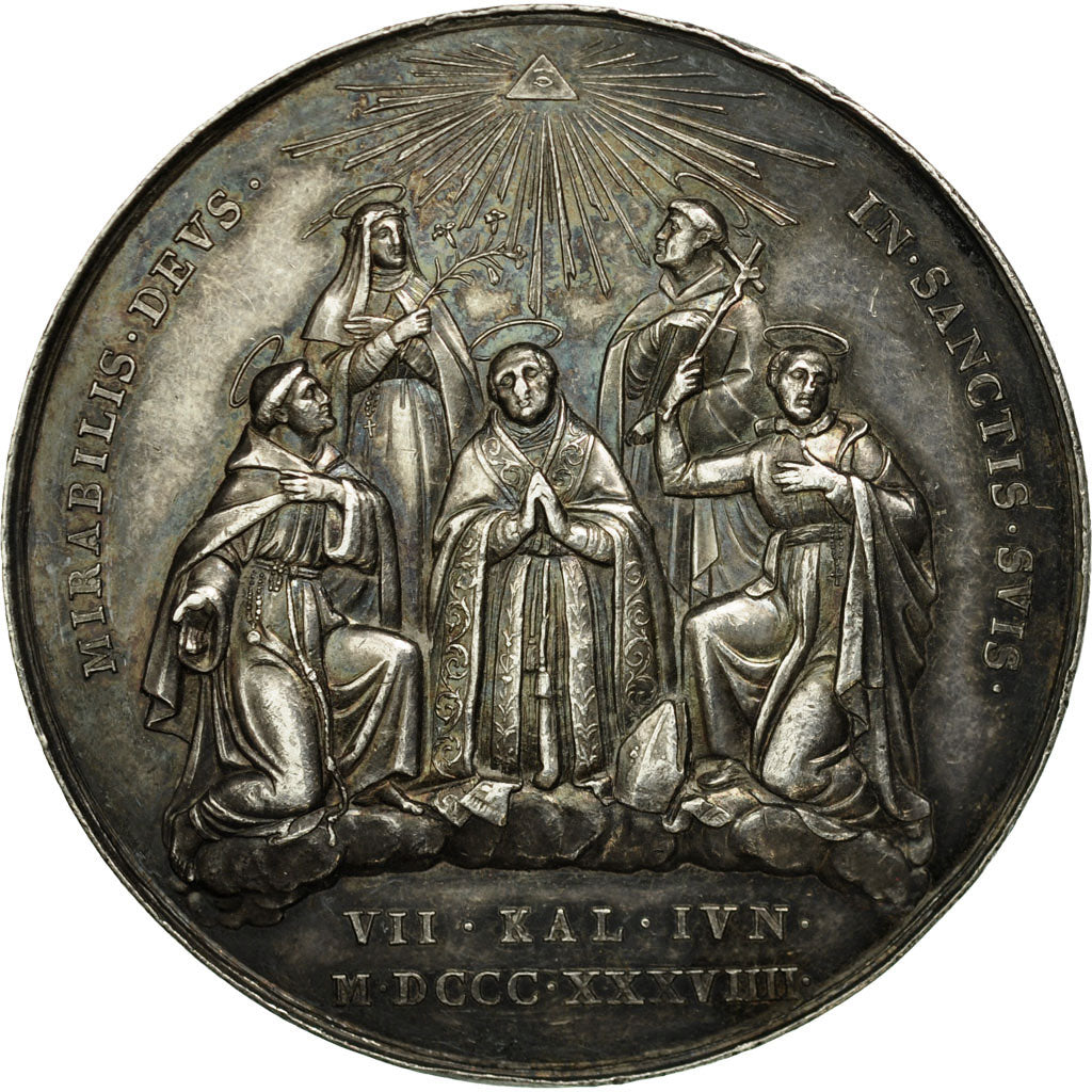 Vatican, Medal, Papale, Grégoire XVI, 1839, Girometti, MS(60-62), Silver