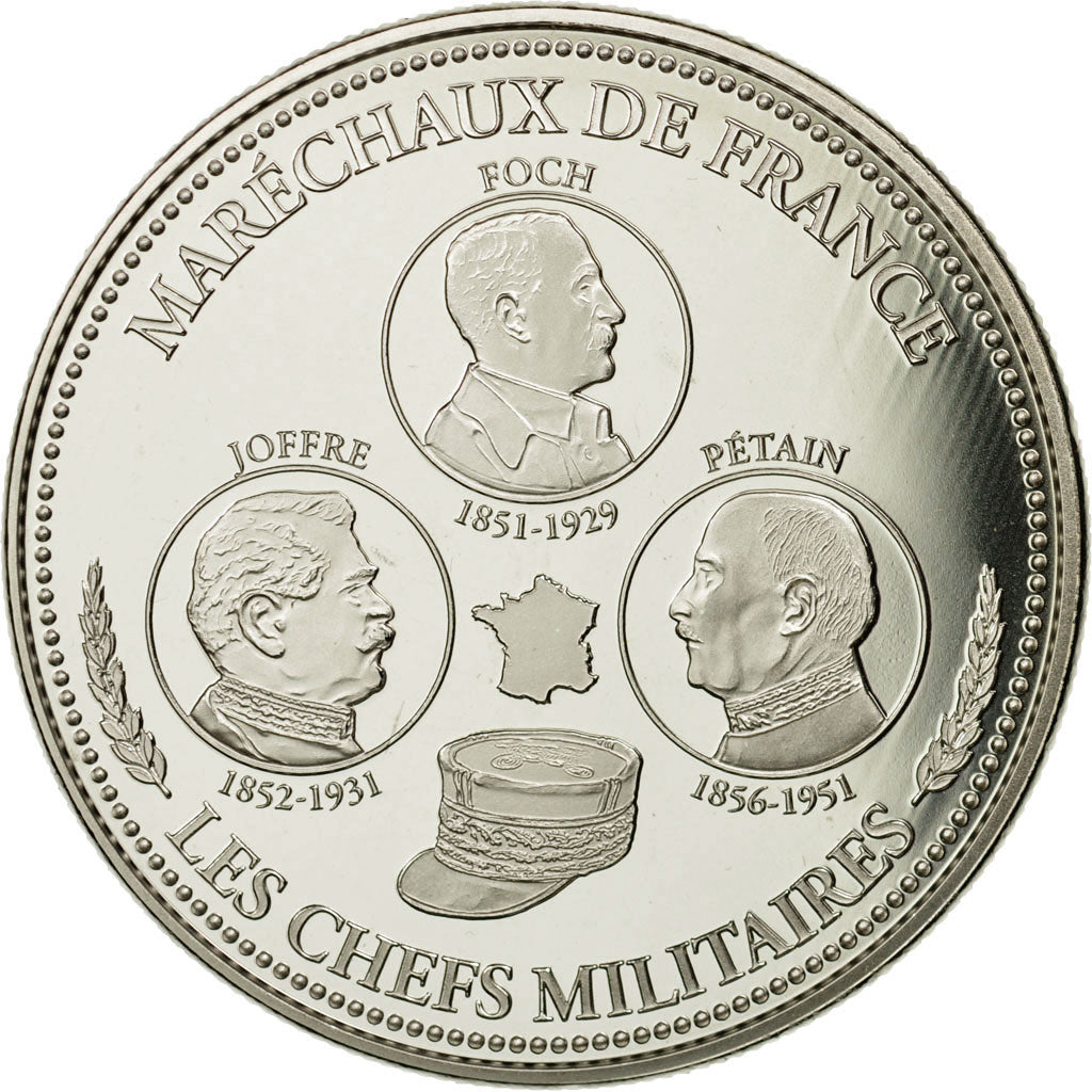 Francia, medaglia, Première Guerre Mondiale, Maréchaux de France, FDC