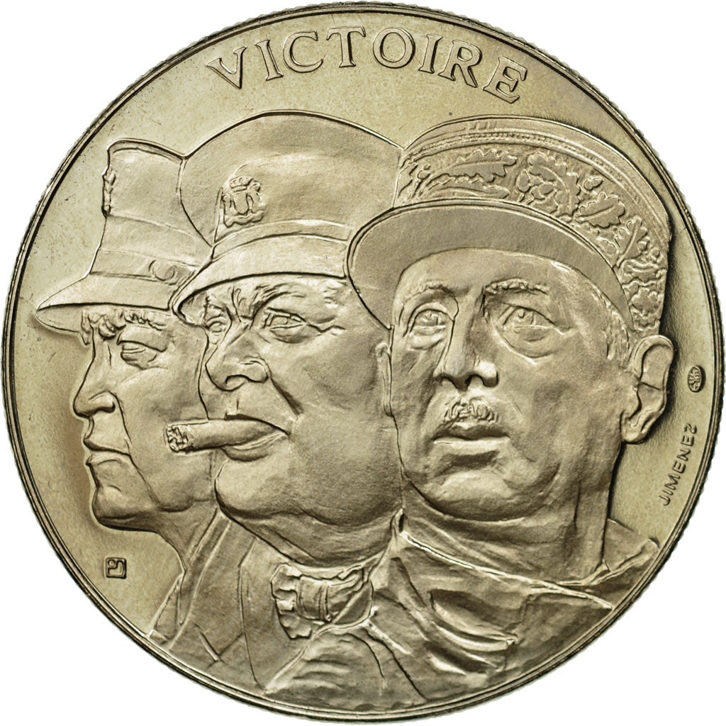 Francia, medalla, Seconde Guerre Mondiale, Victoire du 8 Mai 1945, FDC, Cobre -