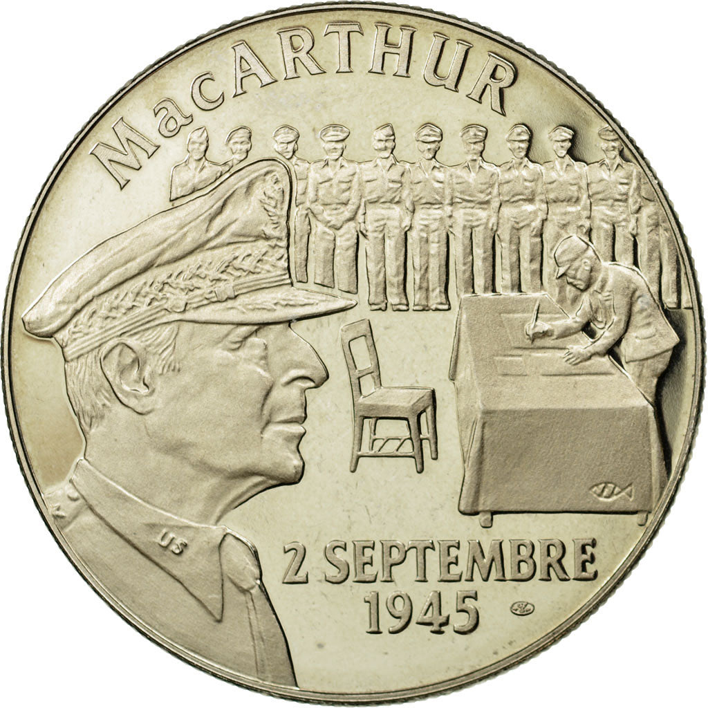 France, Medal, Seconde Guerre Mondiale, Mac Arthur, MS(65-70), Copper-nickel