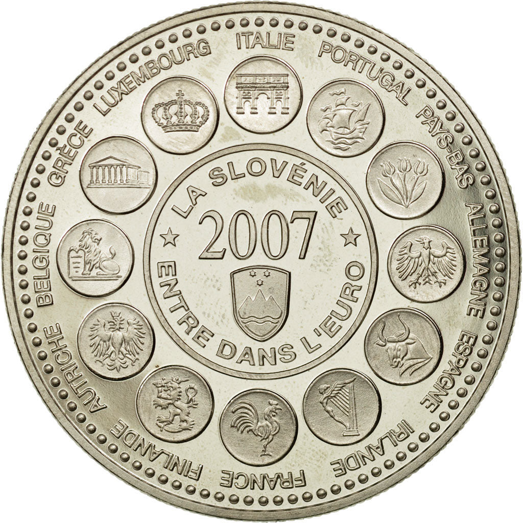 France, Médaille, L'Europe des XXVII, La Slovénie entre dans l'Euro, 2007