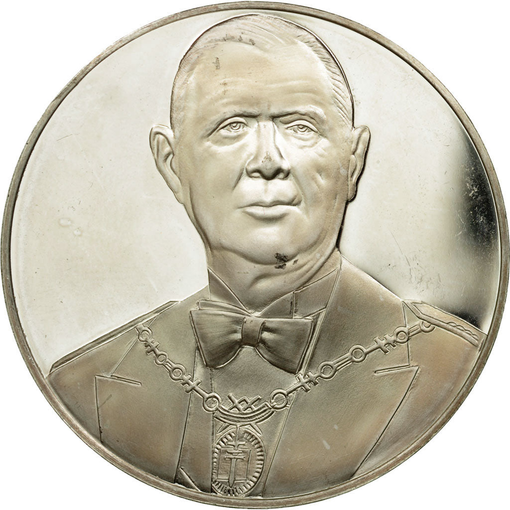 France, Medal, Charles De Gaulle, MS(64), Silver